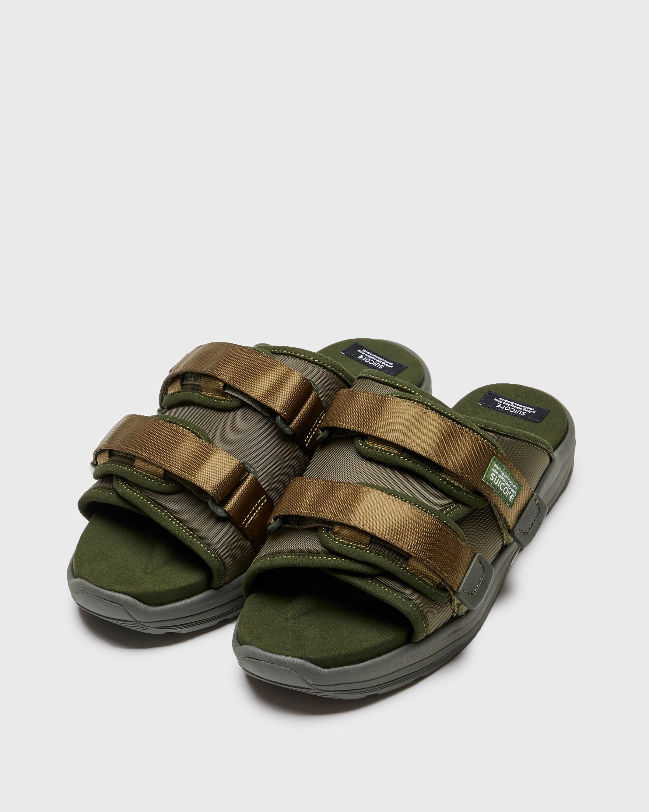 美品　SUICOKE MOTO-RUN サンダル カーキ・グリーン 24cm suicoke - 美品 SUICOKE MOTO-RUN サンダル カーキ・グリーン
