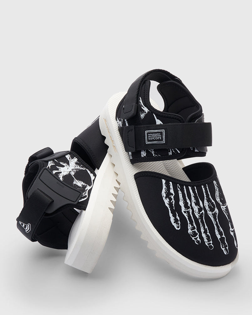 靴 SUICOKE X JOSHUA VIDES BITA-V SANDALS Joshua Vides' Suicoke Shoes Are Skeletonized & Bone-y